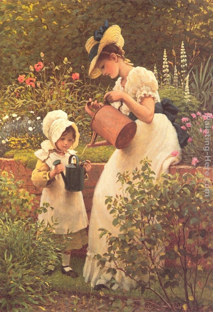 George Dunlop, R.A., Leslie The Young Gardener